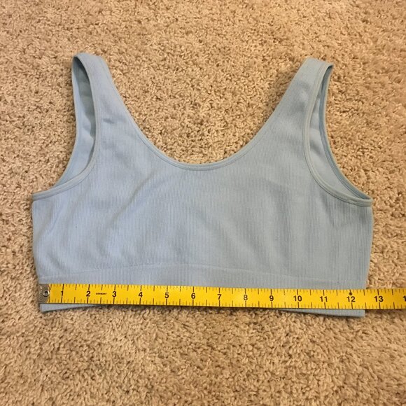SWS Stretchy Relaxed Pale Blue Sports Bra - Picture 12 of 13